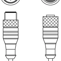 Соединительный кабель Leuze Electronic KDS PB-M12-4A-M12-4A-P3-150