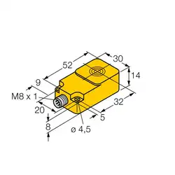 Индуктивный датчик TURCK BI10-Q14-LIU-V1141