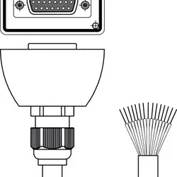 Разъем с кабелем Leuze Electronic KB-ROD4-CP-10000
