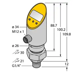 Датчик давления TURCK PS600R-504-LI2UPN8X-H1141