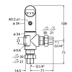 Датчик давления TURCK PS025D-501L-LI2UPN8X-H1141
