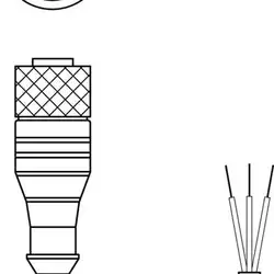 Разъем с кабелем Leuze Electronic KD U-M12-3A-P1-050