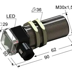 Индуктивный датчик Мега-К VB2-30M90-10B72-B