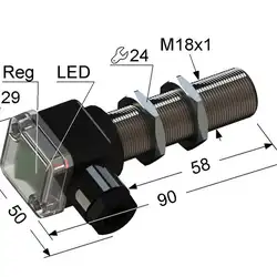 Оптический датчик Мега-К VB3C-18M90-TR200B131-B