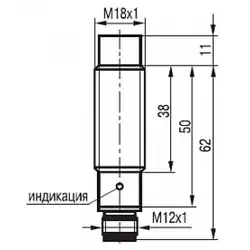 Индуктивный датчик ТЕКО ISN EC4A8-31P-8-LZS4-V