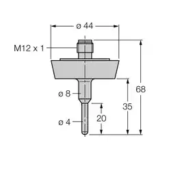 Датчик температуры TURCK TP-504A-DN25K-H1141-L035