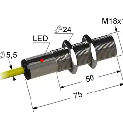 Индуктивный датчик Мега-К VB2-18M75-5B82-K