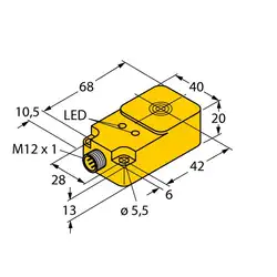 Индуктивный датчик TURCK BI15U-Q20-AN6X2-H1141