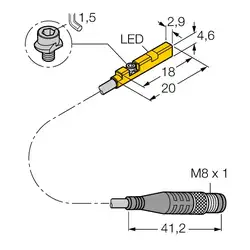 Магнитный датчик TURCK BIM-UNR-AN6X-0.3-PSG3M