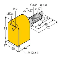 Датчик потока TURCK FCS-GL1/2A2P-AP8X-H1141/A