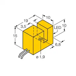 Индуктивный щелевой датчик TURCK SI3.5-K10-Y1X