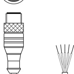 Разъем с кабелем Leuze Electronic KB DN/CAN-30000 SA