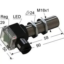 Емкостный датчик Мега-К PS1-18M90-5B41-B