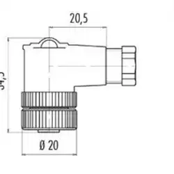 Разъем NEFTIM NEAM12FCW4001A