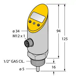 Датчик температуры TURCK TS-516-LI2UPN8X-H1141-L016
