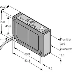Лазерный датчик расстояния Banner LG10A65PI W/30