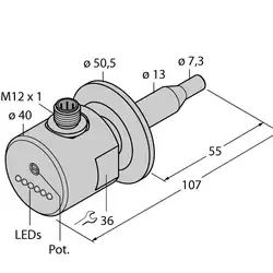 Датчик потока TURCK FCS-50A4-AP8X-H1141/D014