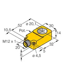 Кольцевой датчик TURCK BI20R-Q14-LU-H1141
