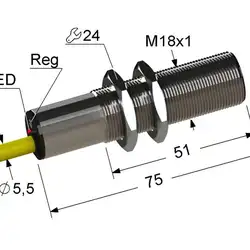 Емкостный датчик Мега-К PS1-18M75-5B11-K