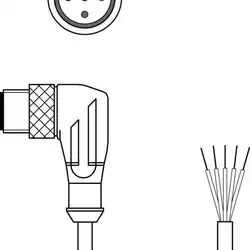 Разъем с кабелем Leuze Electronic CB-M12-10000-5WM