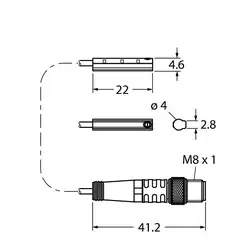 Магнитный датчик TURCK BIM-UNC-AN6X-0.3-PSG3M