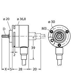 Энкодер TURCK RI-08S6S-2F1000-C 1M