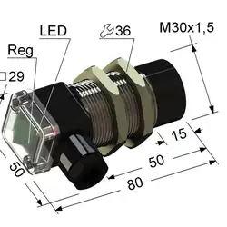Емкостный датчик PS1-30M80-30N51-B