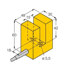 Индуктивный щелевой датчик TURCK SI15-K30-AZ3