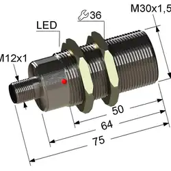 Индуктивный датчик Мега-К VB2-30M75-10B31-C4