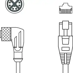Соединительный кабель Leuze Electronic KSS GB-M12-8W-RJ45-A-P7-100