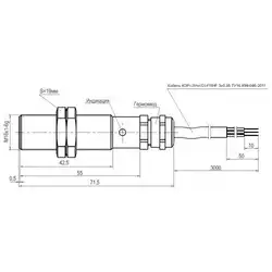 Индуктивный датчик ТЕКО ISBm AG3B8-31PS-4-LZ-H-VP-7K