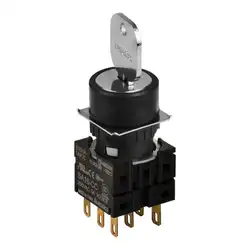 Селекторный переключатель с ключом Autonics S16KR-2DK3C