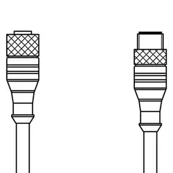 Соединительный кабель Leuze Electronic KDS U-M8-3A-M8-3A-P1-003