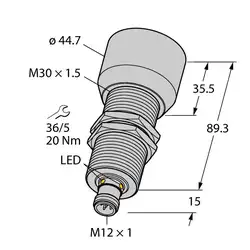Ультразвуковой датчик TURCK RU600U-M30E-LI8X2-H1151
