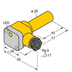 Индуктивный датчик TURCK NI12U-K20SK-AP6X