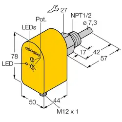 Датчик потока TURCK FTCS-N1/2A4P-2AP8X-H1140