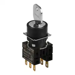 Селекторный переключатель с ключом Autonics S16KR-2BK2C