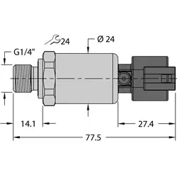 Датчик давления TURCK PT250R-2104-U3-DT043P