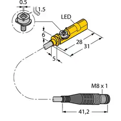 Магнитный датчик TURCK BIM-UNT-AN6X-0.3-PSG3M