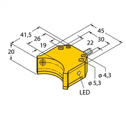 Индуктивный датчик TURCK NI4-DS20-2AP6X2