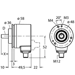 Энкодер TURCK RM-28S10C-3C25B-H1181