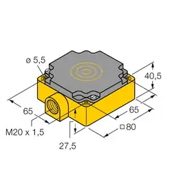 Индуктивный датчик TURCK NI40-CP80-Y1/S100