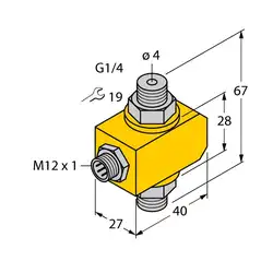 Датчик потока TURCK FCI-D04A4P-NA-H1141