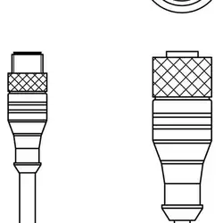 Соединительный кабель Leuze Electronic KDS U-M8-3A-M12-3A-P1-015