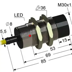 Индуктивный датчик Мега-К VB2-30M85-15N74-Z