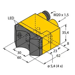 Индуктивный датчик TURCK NI4-DSU35TC-2Y1X2/S933
