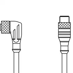 Соединительный кабель Leuze Electronic KDS U-M8-3W-M8-3A-P1-010