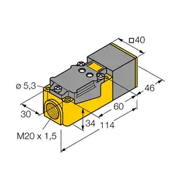 Индуктивный датчик TURCK NI20NF-CP40-VP4X2