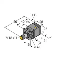 Индуктивный датчик TURCK BI10U-CA25-AP6X2-H1141