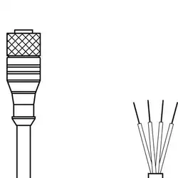 Разъем с кабелем Leuze Electronic KD U-M8-4A-V1-020